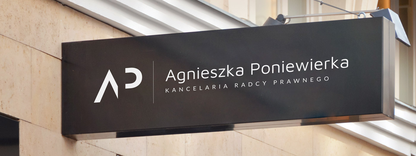 Projekt logo dla Kancelaria radcy prawnego Agnieszka Poniewierka
