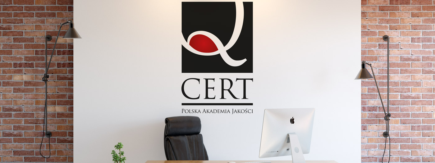 Projekt logo dla Polska akademia jakości CERT Sp. z o.o.